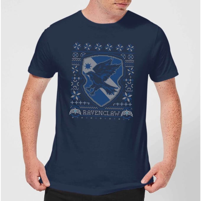 Harry Potter Ravenclaw Crest kerst t-shirt - Navy - L