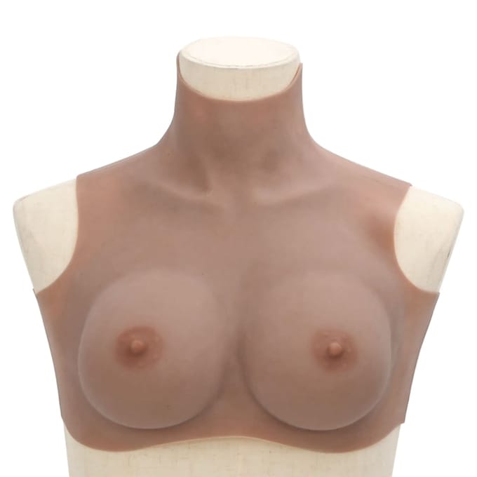 Vidaxl Couverture en Silicone avec Poitrines, Taille D beige