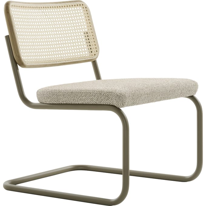 Thonet - S 32 SPVL Sledemodel met zitkussen - beige