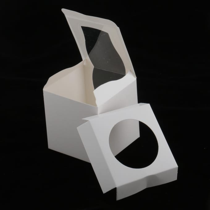 12/set kraftpapier taart cupcake doos bakkerij bruiloft gunst geschenken bruin bruin