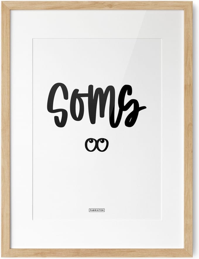 Fabrikten Tekstposter Soms - A3