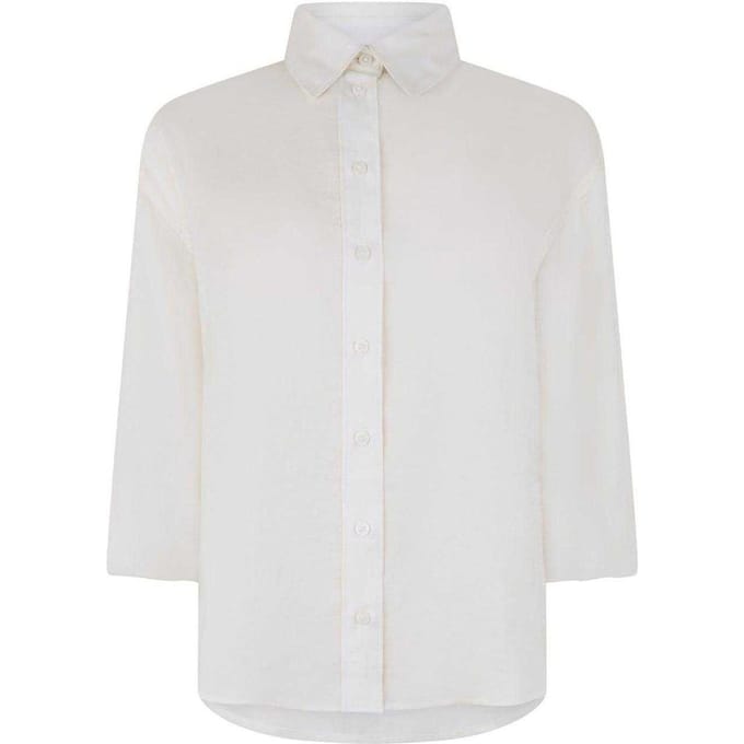 Jack Wills Dames/Dames Zachte Regelmatige Blouse Met Lange Mouwen (Crème)