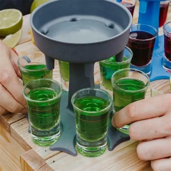 ShotMaster 2000 - Grijs - Drankverdeler - Dispenser - Drankspel - Alchohol