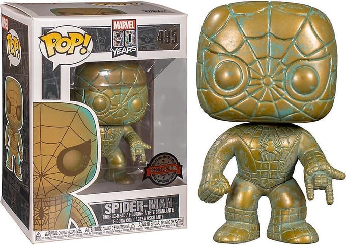 Funko Pop! Spider-Man - Spider-Man Patina 80th Anniversary Exclusive