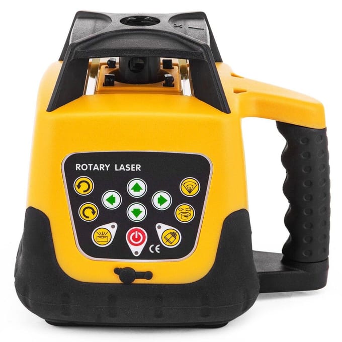 Vevor Roterende Groene Laser Kit 500m+1.65m Aluminium Statief+5m Laserwaterpas Staf