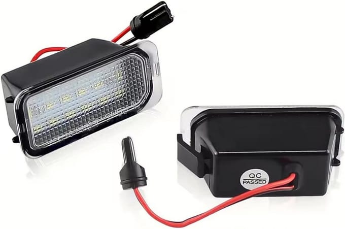 2x LED Kentekenplaatverlichting Wit Canbus Foutloos Universele Vervanging