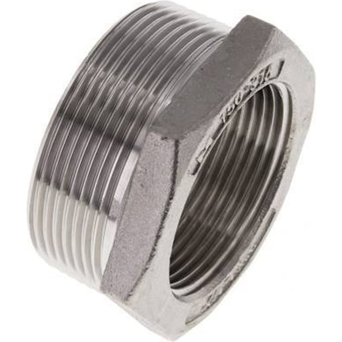 2'' NPT x 1 1/2'' NPT M/F RVS Verloopring 16 Bar - FL2S-MF-SH-200N-112N