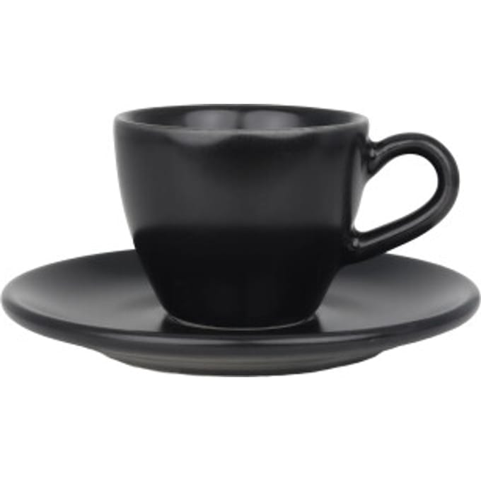 Bonna Notte - Espresso kopjes & schotel - 70 cc - Porselein - set van 6