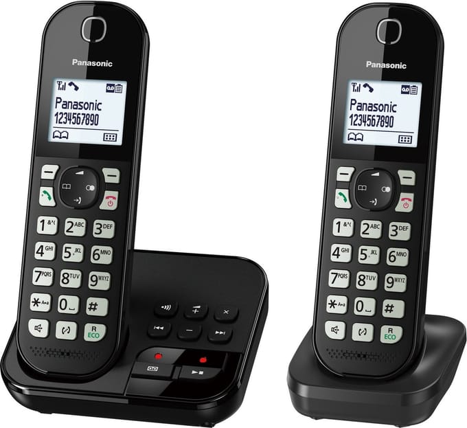 PANASONIC KX-TGC462 - DECT draadloze telefoon - 2 handsets - antwoordapparaat