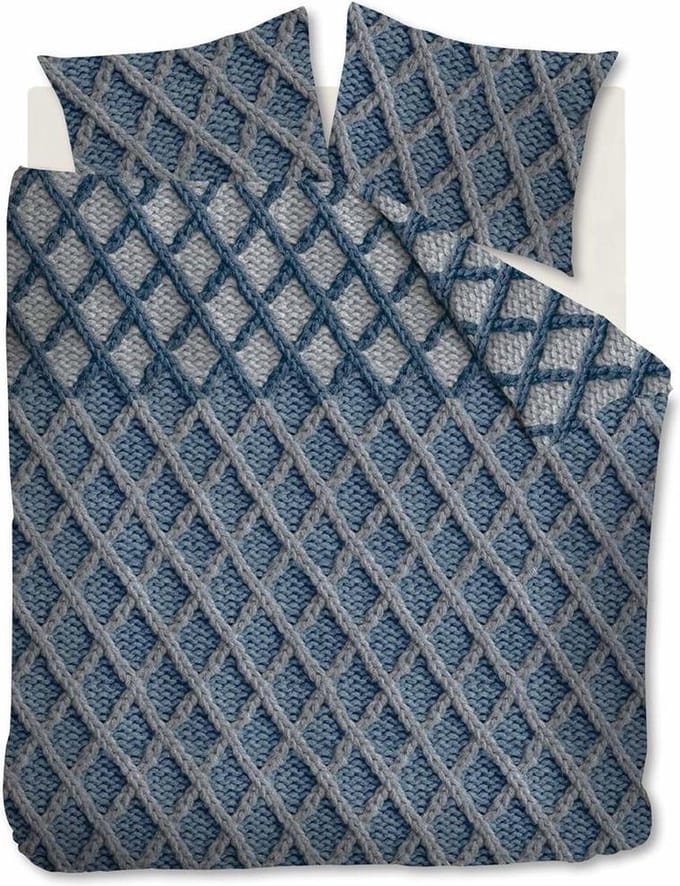 Beddinghouse Dekbedovertrek Flanel Ivar Blue 2 persoons