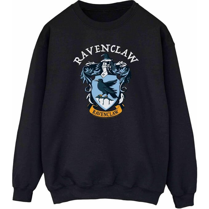 Harry Potter Dames/Dames Ravenclaw Katoenen Sweatshirt (Zwart)