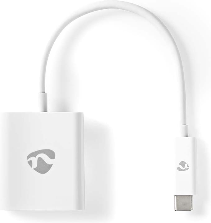 Nedis USB-C Adapter - USB 3.2 Gen 1 - USB-C Male - HDMI Output - 4K@30Hz - 0.20 m - Rond - Vernikkeld - PVC - Wit - Envelop