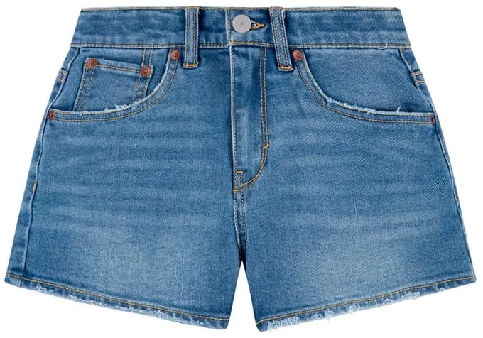 Levi´s ® Kids Mini Mom Korte Jeans Blauw 12 Years Meisje