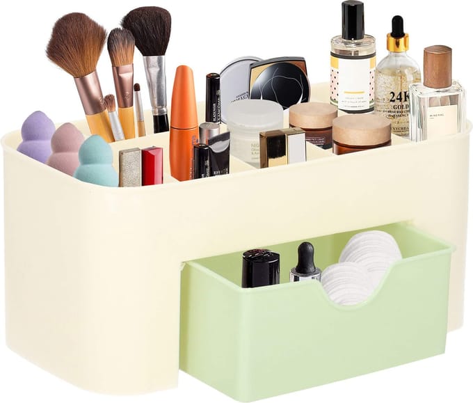 Springos Make Up Organizer - Meerdere vakken - Lade Kast - Licht Groen