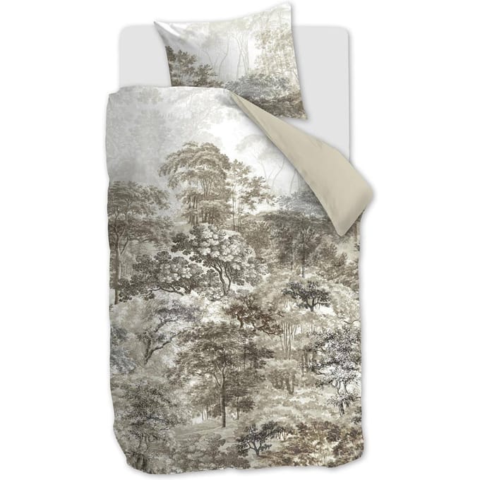 Beddinghouse Arcadia dekbedovertrek - Eenpersoons - 140x200/220 - Naturel