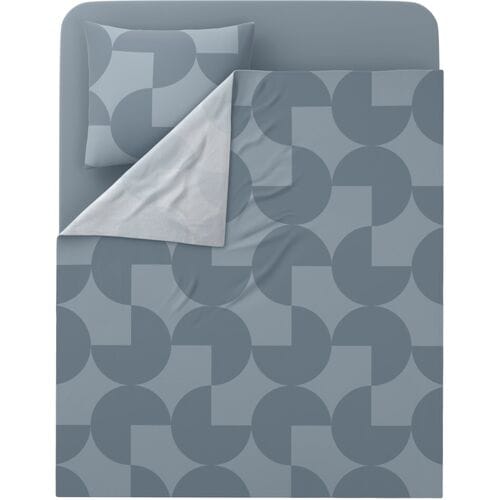 LIVARNO Renforcé beddengoedset 140 x 200 cm (Blauw)