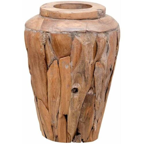 vidaXL - Decoratievaas - 40x60 - cm - massief - teakhout