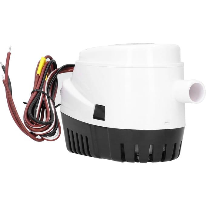 Pompe de Cale Submersible Automatique 12V 750GPH avec Interrupteur à Flotteur Intégré Accessoire Bateau Marin white