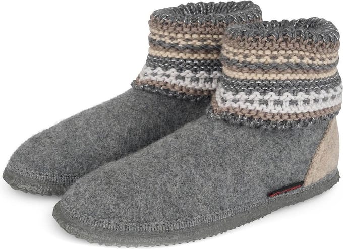 Giesswein Sloffen - Maat 37 - Vrouwen - grijs,beige,wit