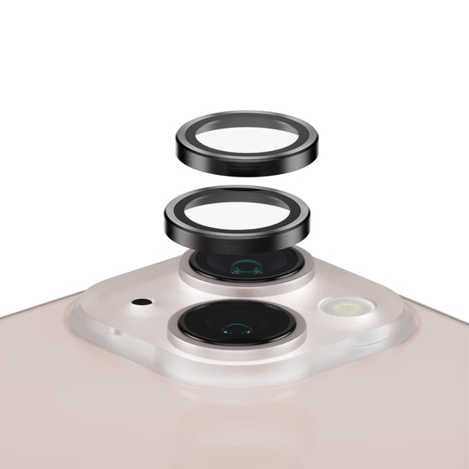 PanzerGlass Screenprotector geschikt voor Apple iPhone 13 Glazen | PanzerGlass Hoops Camera Lens Protector - Case Friendly