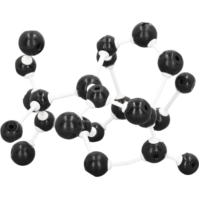 Modèle de Structure Cristalline Moléculaire Plastique Éducatif Kit de Modèles Moléculaires pour Enseignants et Étudiants gray