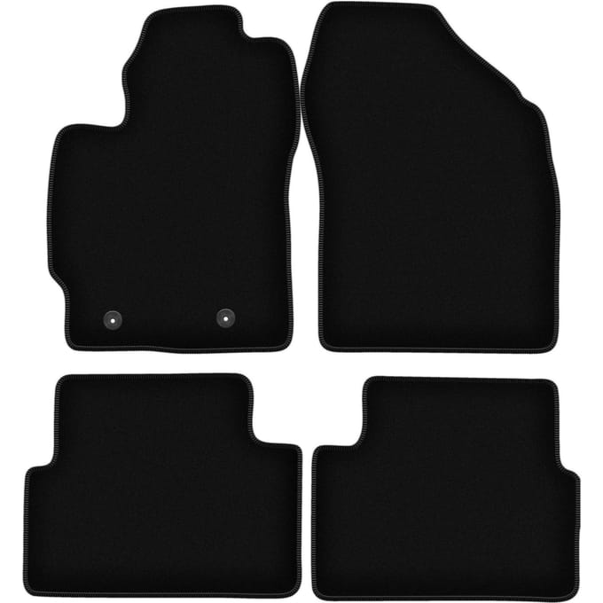 BASIC zwarte veloursmatten voor: Toyota Corolla E14 / E15 sedan (2007-2012)
