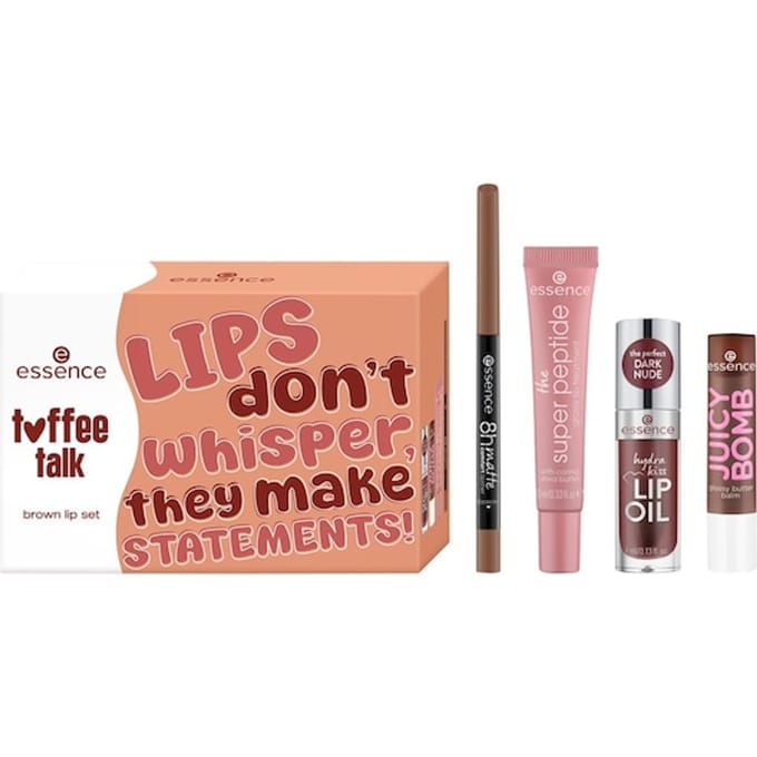 Essence Lipliner Toffee Talk Brown Lip Set Lippen Dames