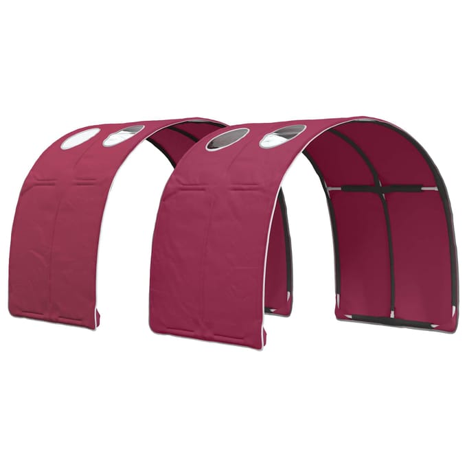 vidaXL - Bed - tunnel - 2 - st - Rood - Polyester