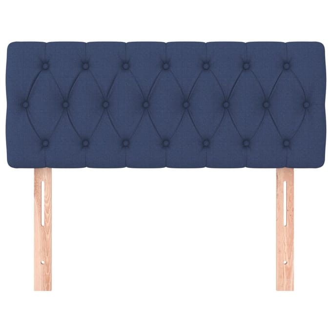 vidaXL - Hoofdbord - 90x7x78/88 - cm - stof - blauw
