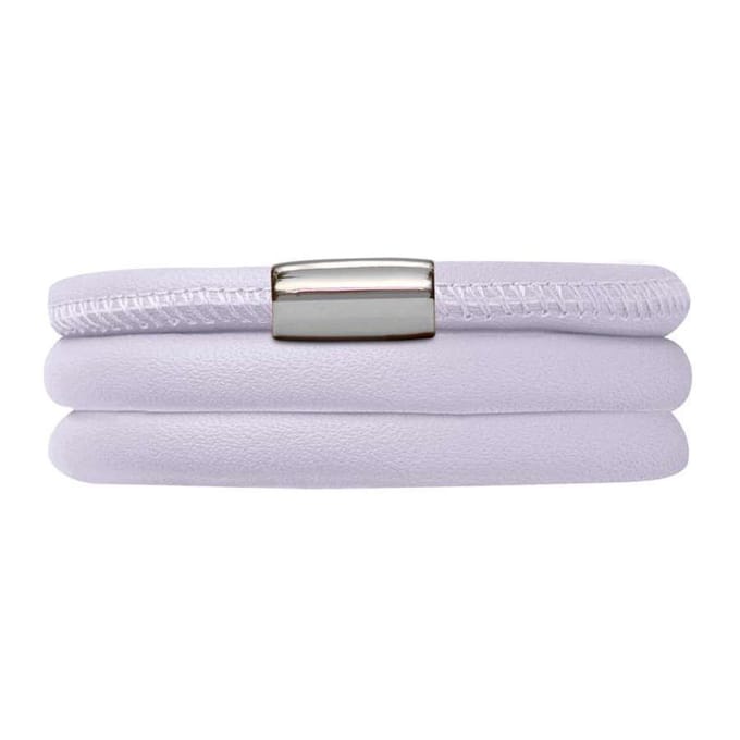 Endless Lavender Leather Armband 12114-57 (57.00 cm)