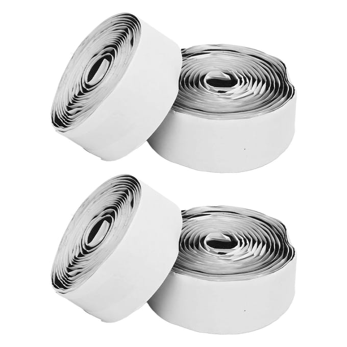 2 Set Gitaar Effectpedaalbord Tape Set 2.5cmx2m Sterke Kleefkracht Knipbare Klittenband Set white