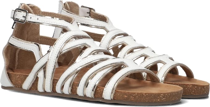 Ton & Ton Meisjes Sandalen - Valentina - Wit - Leatherlook - - Maat 32