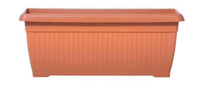 Balkonbak Terracotta 80x34x32cm - Stijlvolle Plantenbak voor Buiten