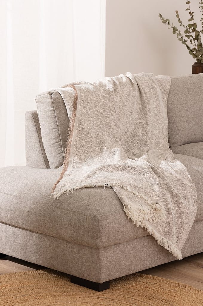 Belmarti Namibia plaid 230 x 260 cm - taupe