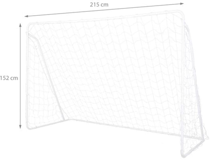 Nils NT8215 Serie - Voetbalnet - 215 x 152 x 76 cm - Weerbestendig - Met Klipsen