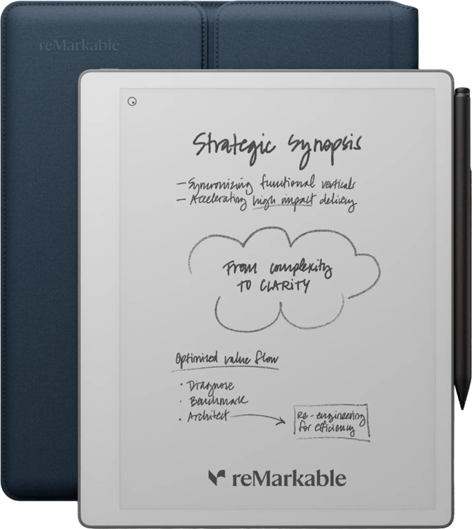 reMarkable Paper Pure met Sleeve Blauw