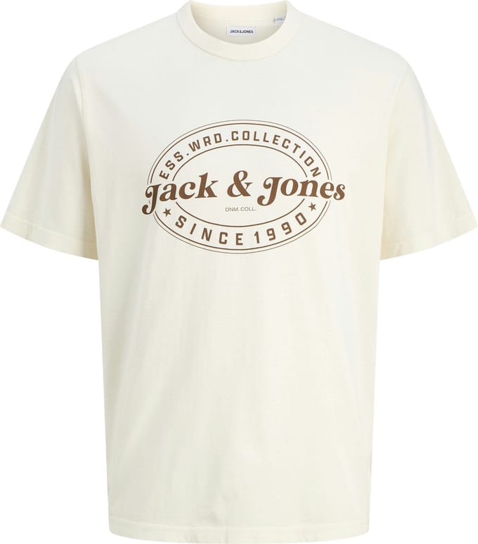JACK&JONES - JJEDOVER PRINT TEE SS CREW NECK SN - Heren - T-shirts