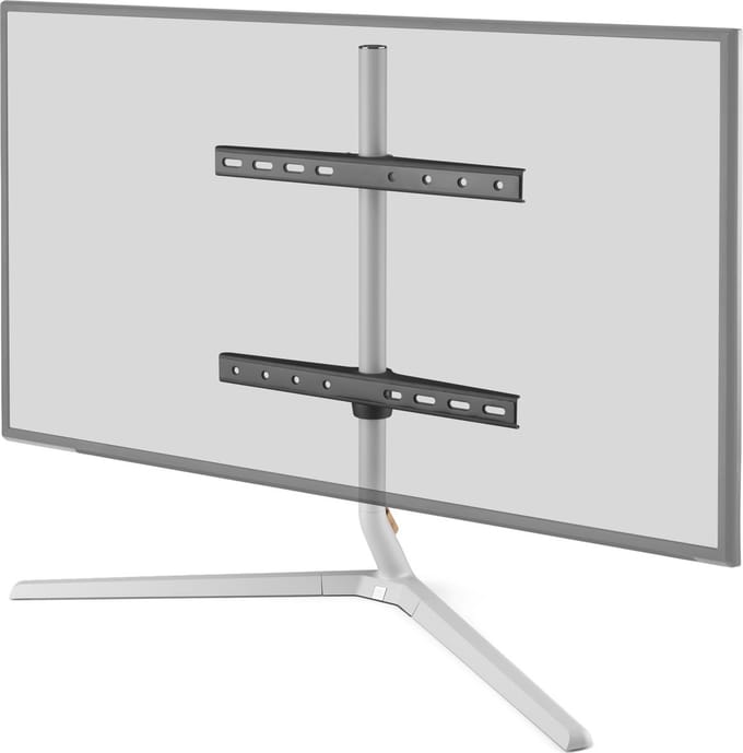 Support TV sur pied One For All / TV Stand Design Table Top - Light/Silver - Orientable 180 - VESA