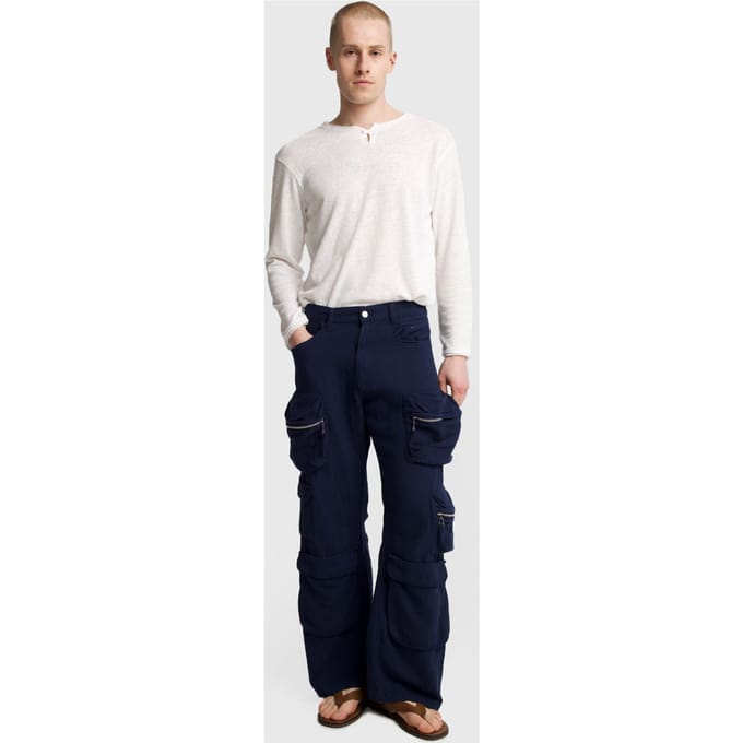 Heren Mid-Waist Wijde Been Gebreide Broek