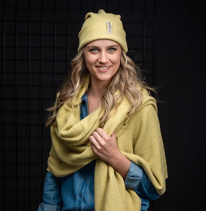 Sjaal Buffalo - Licht oud geel