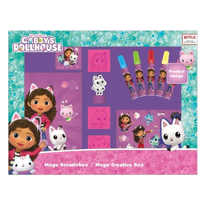 Gabby’s Dollhouse - Mega Creatieve Set - Teken- en Stempelset inclusief accessoires