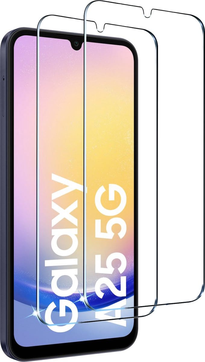 BixB screenprotectors 2 Stuks geschikt voor Samsung Galaxy A25 Screenprotector - gehard glas Tempered Glass