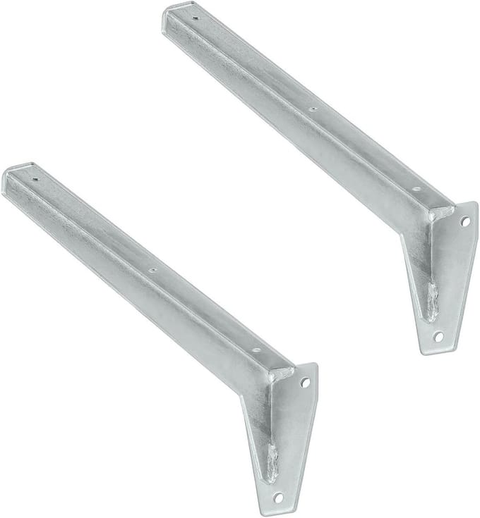 siwitec L-profielconsole 280 x 100 x 53 mm | Set van 2 plankdragers met een draagvermogen van 75 kg | Zware plankdrager | Profielconsole | Plankdrager