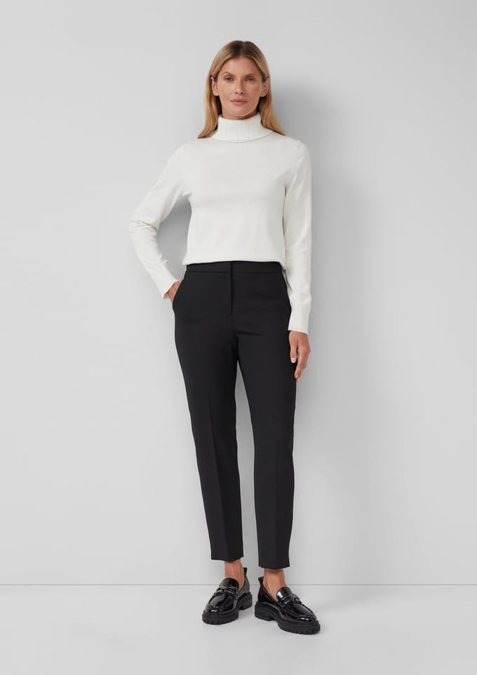 s.Oliver BLACK LABEL - Broek - Maat 36 - Vrouwen - 9999 GREY/BLACK -