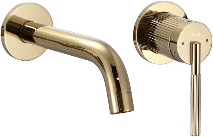 Rea - Argon Js-622704G - Inbouw Wastafelkraan - Goud - 11X22,5X11Cm