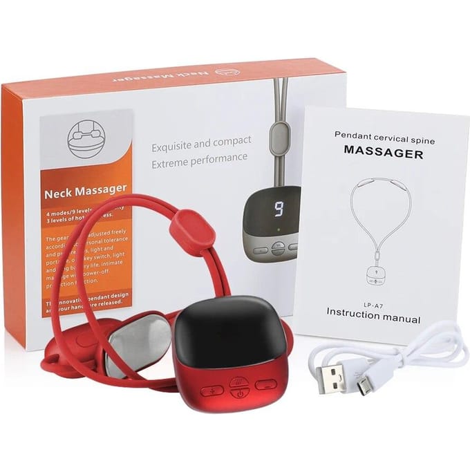 Hangende nekstimulators Elektrisch oplaadbaar cervicale wervelkolomstimulator Minipulsschouder Cervicale massage Heet kompres met warmte Russian Federation