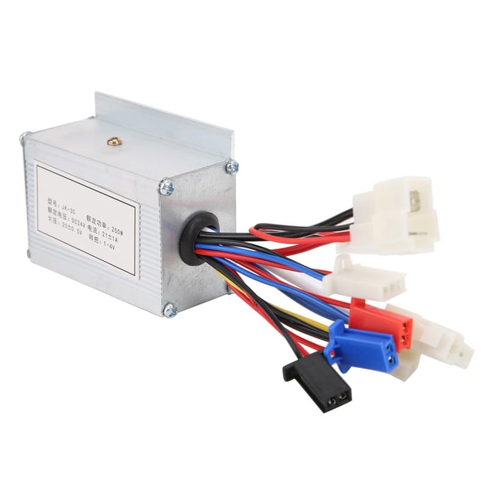 24V 250W Motor Geborstelde Controller Box voor Elektrische Scooter Ebike Driewieler Motor Accessoire white