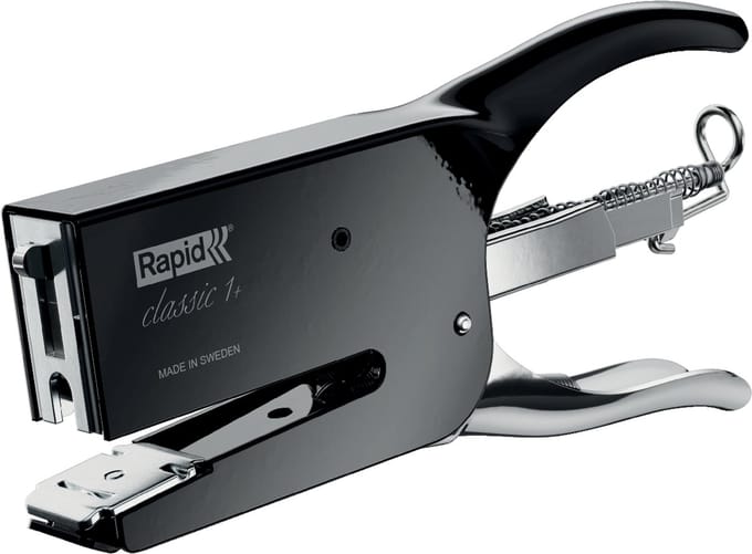 Rapid K1 Retro Classic Niettang - Tot 50 vel - Verstelbaar Aambeeld - Zwart