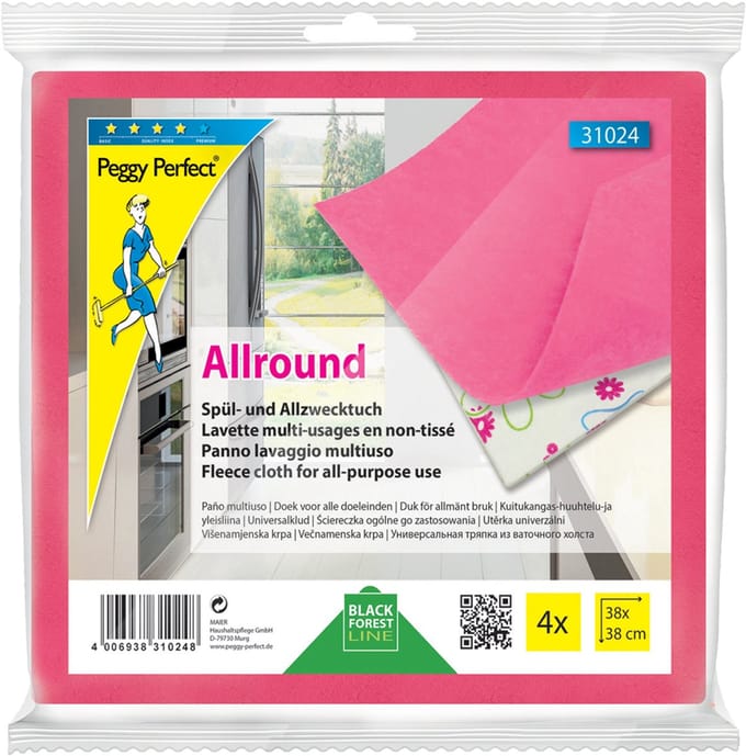 Peggy Perfect vaatdoek en multifunctionele doek 'Allround', 4 stuks