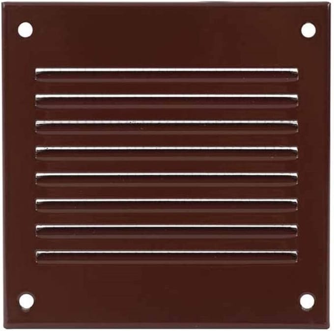 Metalen rooster 100x100mm bruin - MR1010B